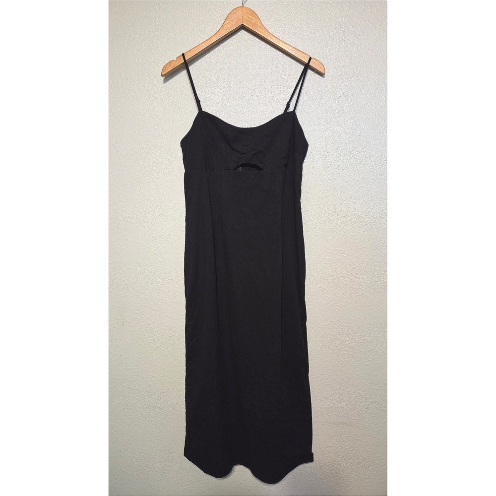 Abercrombie & Fitch Bodycon Dress Medium Petite Black Whimsigoth Witchy Romantic
